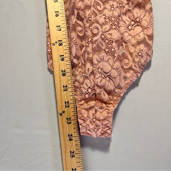 We Are HAH Comin in Haht Lace one-piece bodysuit Sz XS in Pink Nude color - Picture 6 of 6